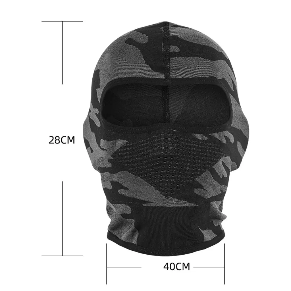 Kamuflaż kominiarka pełna twarz szalik narciarstwo jazda na rowerze pełna twarz osłona na twarz zima szyi głowy cieplej taktyczne Airsoft Cap kask