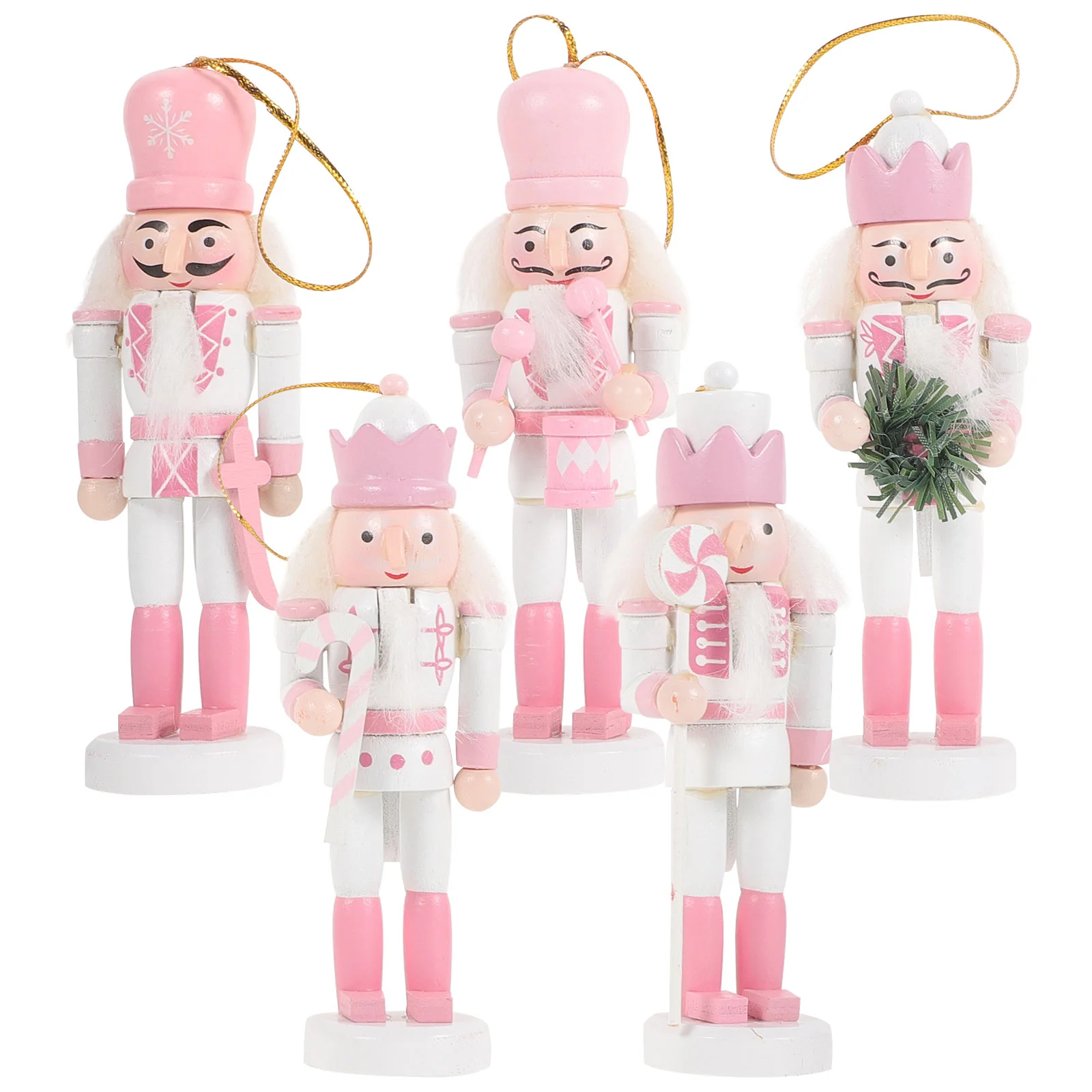 

5 Pcs Nutcracker Christmas Giant 150cm Decorations Pink Stauffers Cookies Ornaments Kids Holiday Nutcrackers for Fairy Lights