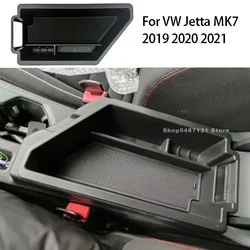 Car Center Console Organizer Armrest Storage Box for VW Jetta Interior Accessories 2019 2020 2021 2022 2023