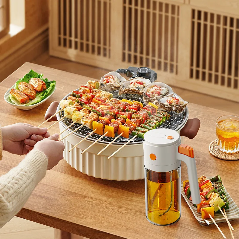 

Сертифицированный горшок для масла из боросиликатного стекла, распылитель и бутылка для приправ для барбекю, 500 мл, лейка для соувой лодки