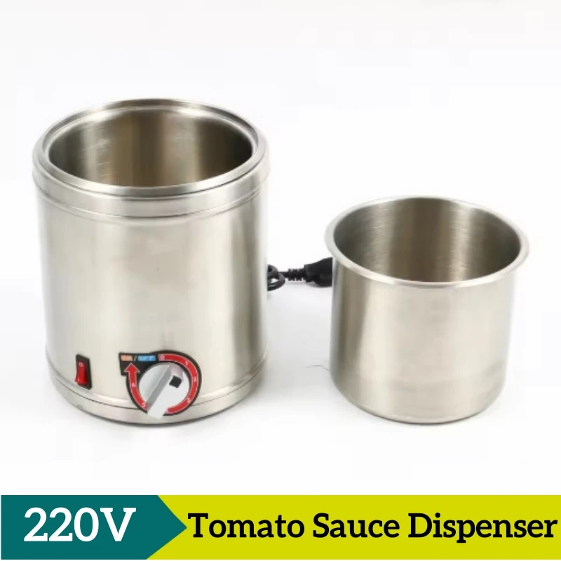 Electric 3 Squeeze Bottle Sauce Warmer 220V Commercial Cheese Chocolate Hot Fudge Sauce Dispenser