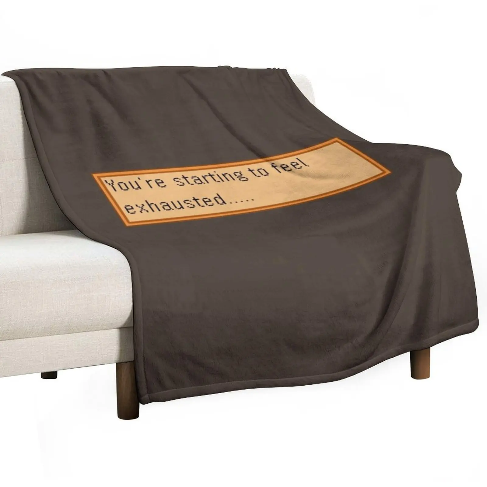 Exhausted - Stardew Throw Blanket Decorative Sofas Kid'S Giant Sofa Summer Beddings Stuffeds Custom Blankets
