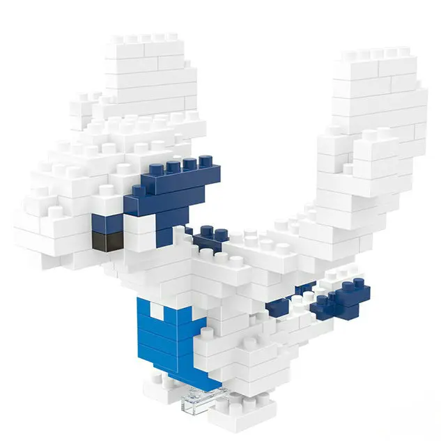 Diy Pokemon Blokken Kleine Cartoon Mini Bouwsteen Pikachu Charizard Eevee Mewtwo Anime Assembleren Actie Model Poppen Speelgoed
