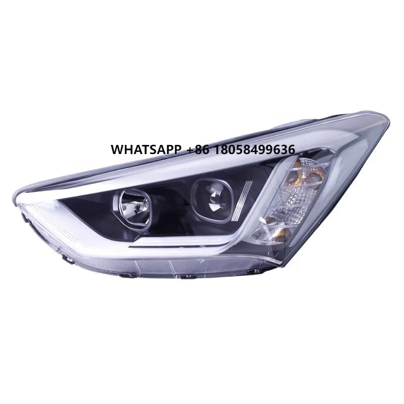 

Car Headlights for yundai 13 SantaFe IX45 Headlights Assembly Modified LED Day Running Lights Bifocal Lens Xenon Headlights