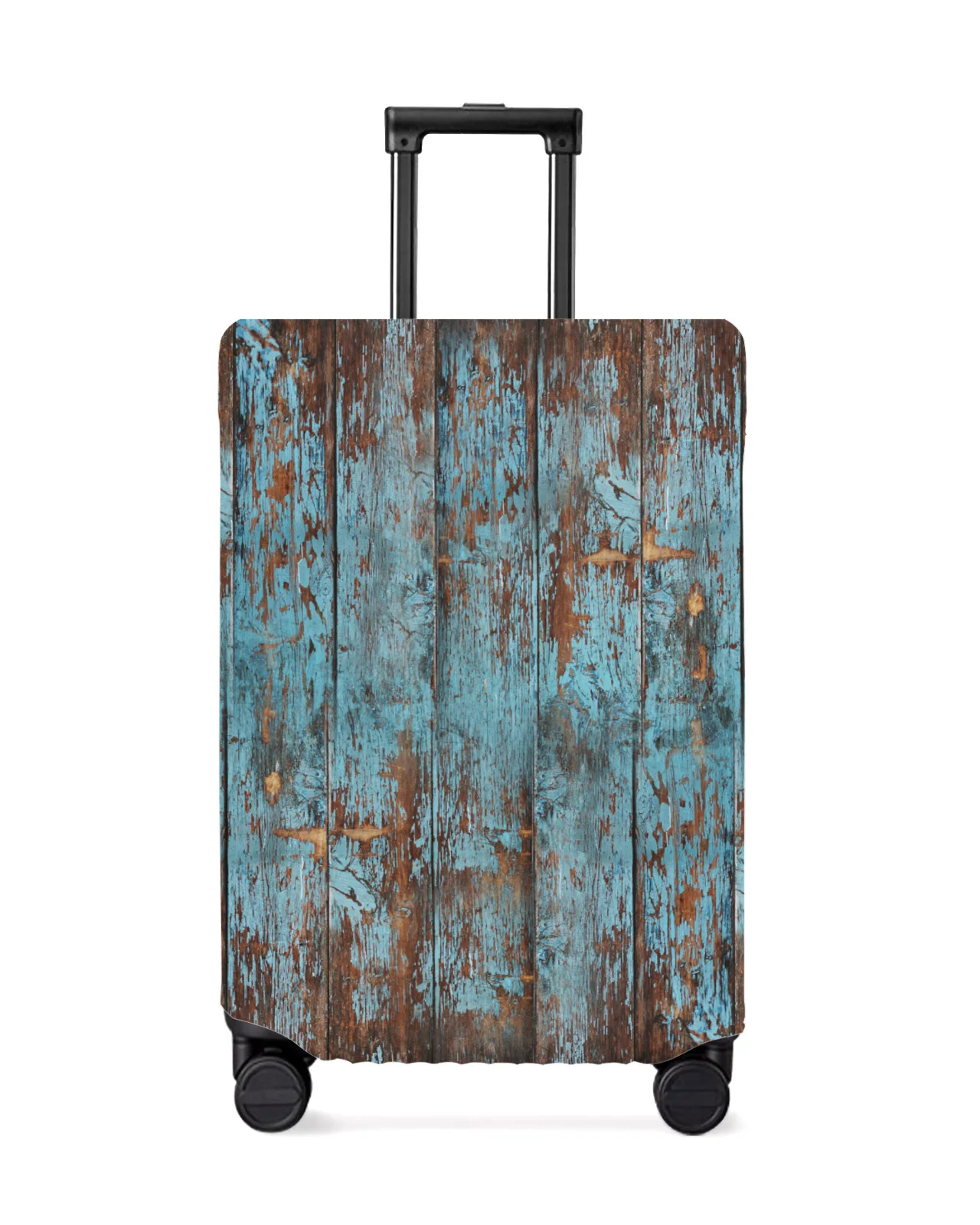 Wood Grain Retro Travel Luggage Cover Elastic Baggage Cover Suitable For 18-32 Inch Suitcase Case Dust Cover Travel Accessories