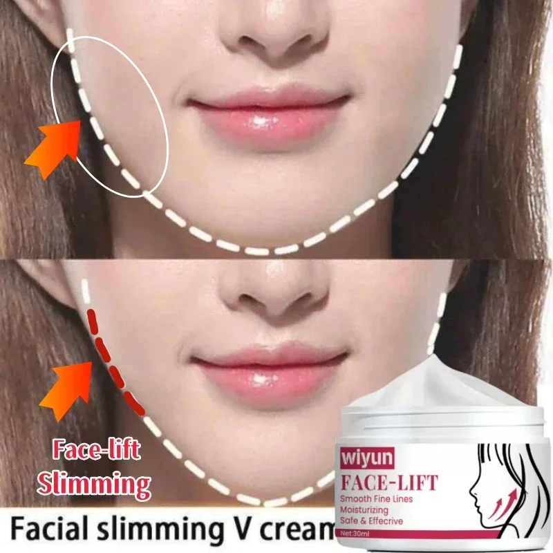 

30g V-Shape Firming Face-lift Slimming Cream Removal Masseter Muscle Double Chin Face Fat Burning Anti-aging Products New