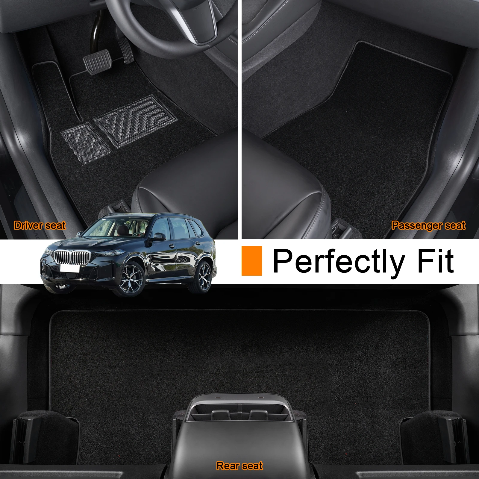 

Автомобильные коврики на заказ для BMW X5 2019 2020 2021 2022 2023 2024, водонепроницаемая нескользящая защита, аксессуары, детали