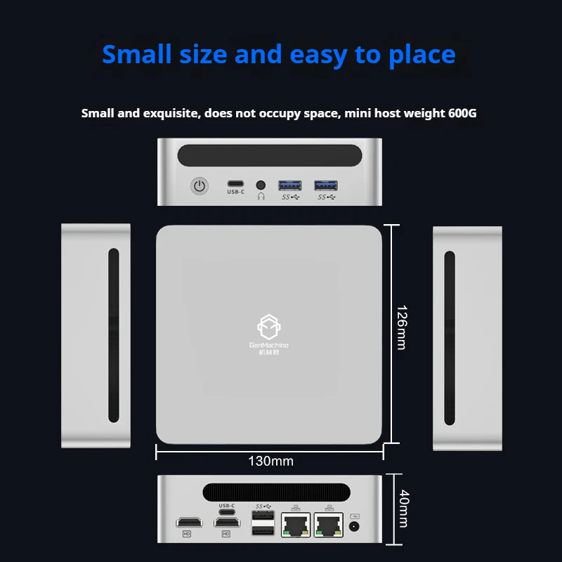 Genmachin AMD Ryzen7 7840HS Ryzen9 7940HS MINI PC Win11 DDR5 32GB