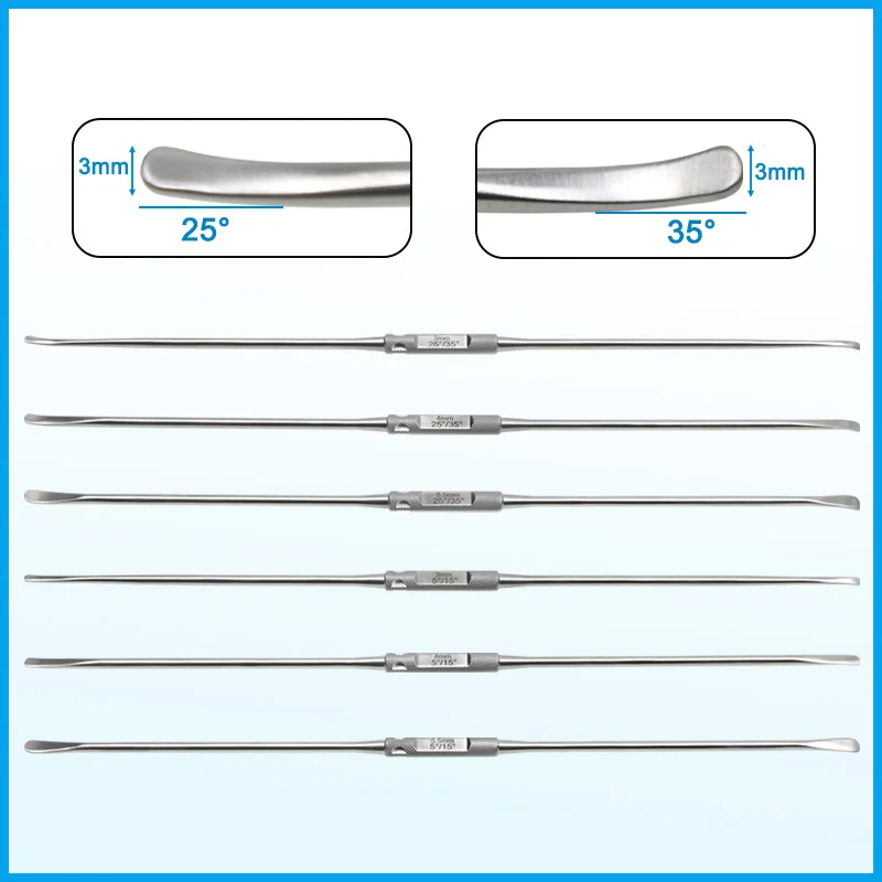Autoclavable UBE Bone Elevators Spinal Periosteal Stripper Vet Orthopedic Surgery Instrument 3mm/4mm/5.5mm