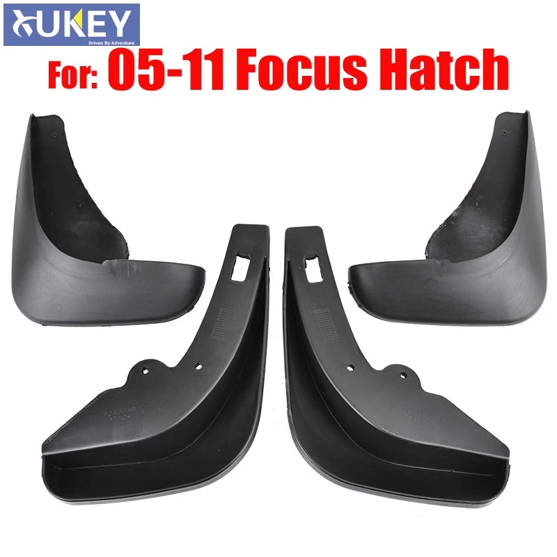 Mud Flaps For Ford Focus 2 MK2 Hatchback 2005 2006 2007 2008 2009 2010 Front Rear Mudflaps Splash Guards Fender Kit Accessories