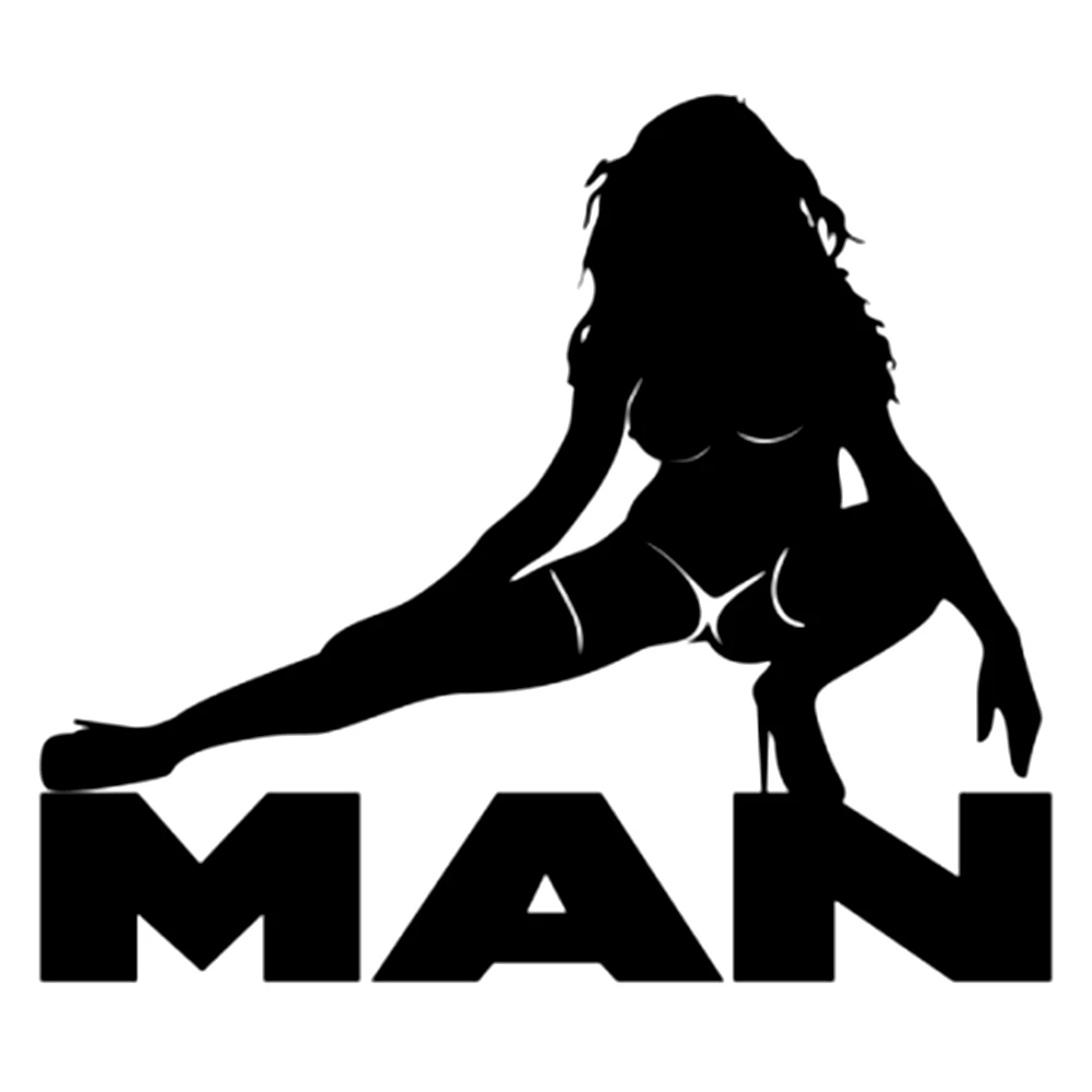 Man Girl Sexy Car Sticker Creative Waterproof Personality KK Decal Laptop Motorcycle Auto Accessories Decoration ,17cm*15cm