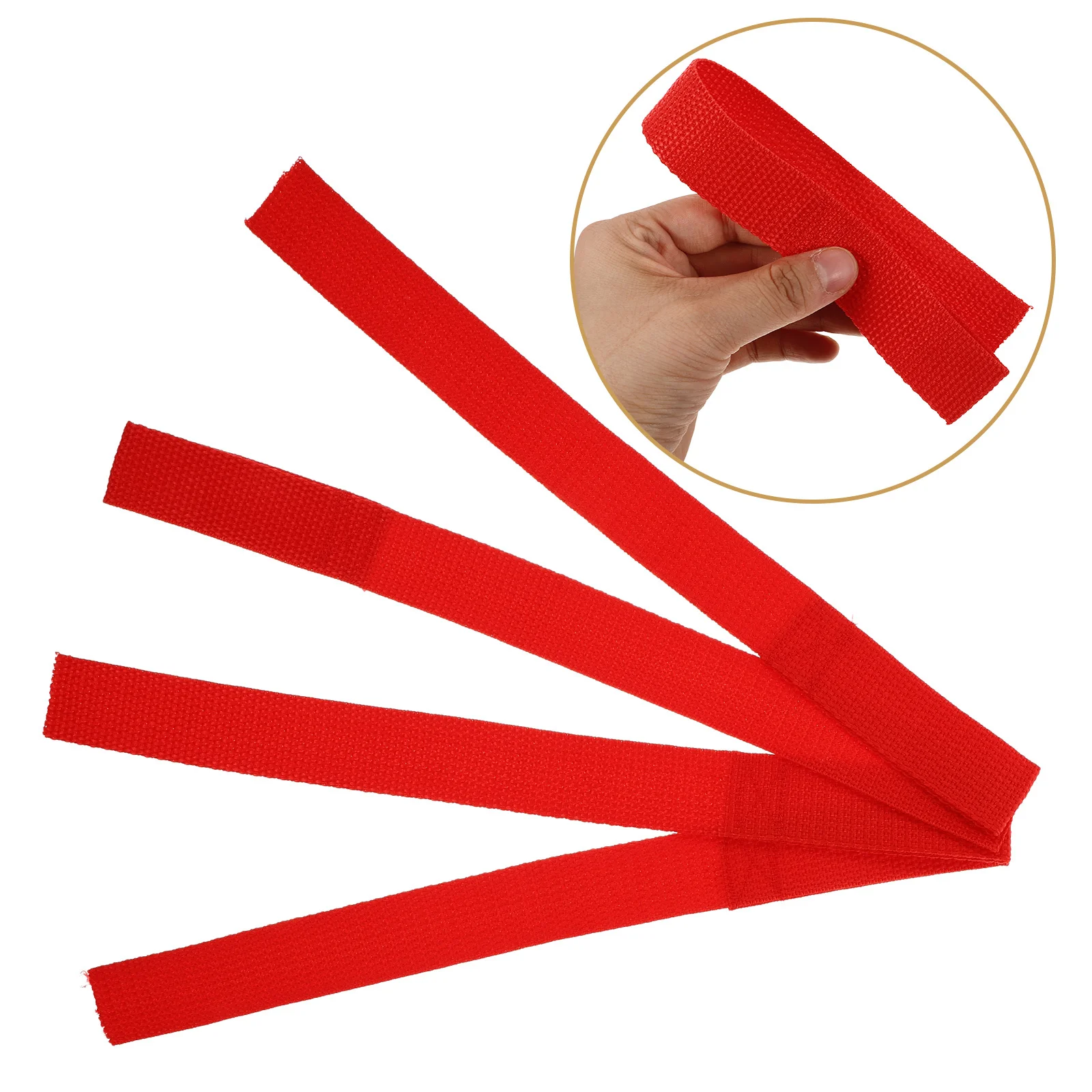 

4pcs Winch Rope Heavy Duty Tow Straps Boat Trailer Traction Pull Car Belt Polyester Fibers Strong Stability Secure Attachment