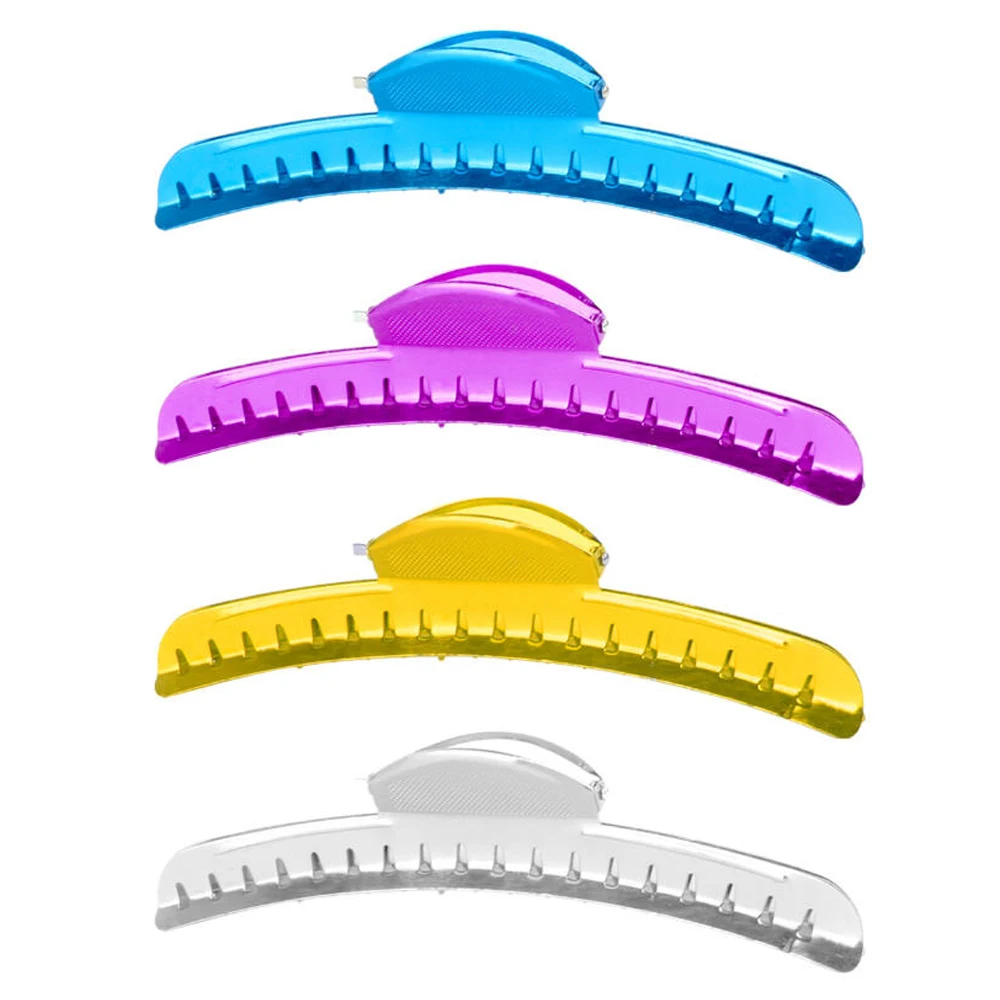 6Pcs/Set Aluminum Metal Hairdressing Hair Clip Salon Thick Haircut Partition Hairpin Barber Fixing Styling Hair Clip Accessories