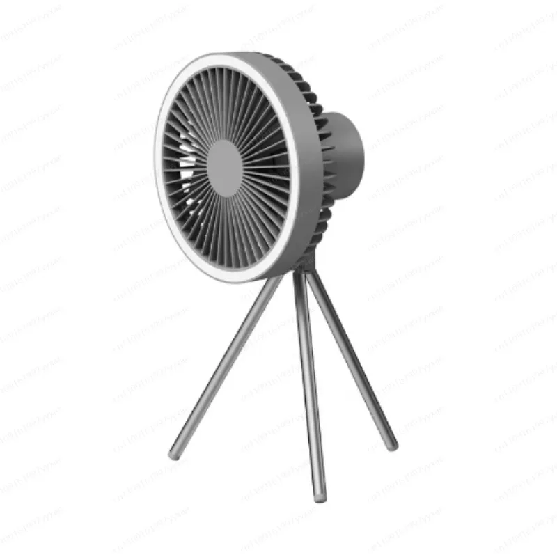 10000mAh Camping Fan Rechargeable Desktop Portable Circulator Wireless Ceiling Electric Fan with Power Bank LED Lighting