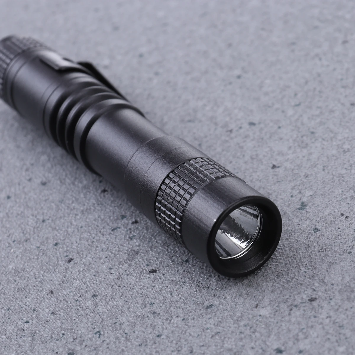 

Solid Mini Flashlight Pen Shape LED Aluminum Alloy Portable Moisture Resistant Torch Durable Compact Outdoor Camping