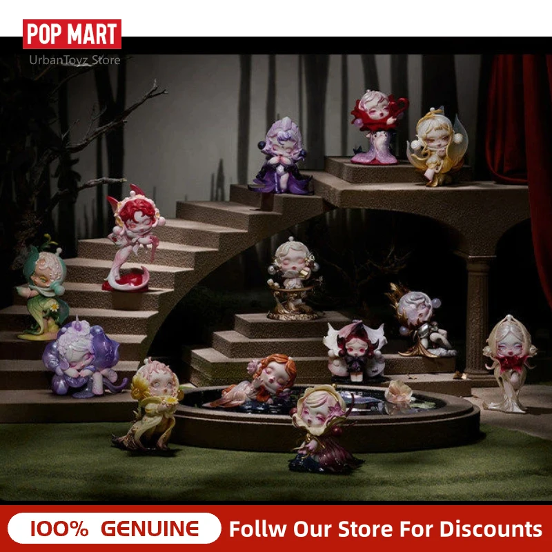 

New Genuine Pop Mart Skullpanda Petals In Four Acts Series Blind Box Mystery Box Hippers Collectible Toy Gift For Girls Fans