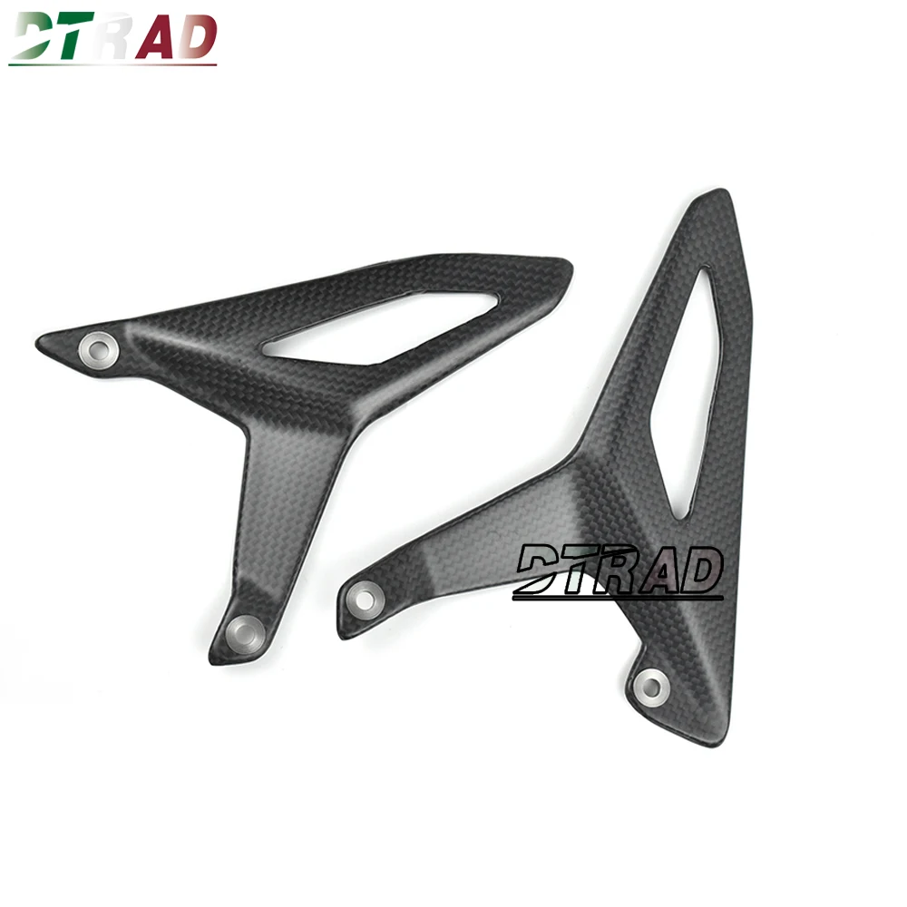 For DUCATI Streetfighter V4 V4S 2025+ Carbon Fiber Heel Guards Foot Plates Protector Fairings Motorcycle Accessories STF V4 MY25