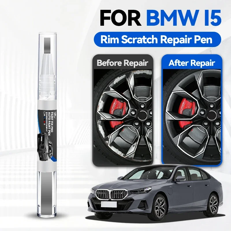 

Комплект для быстрого и простого ремонта царапин на колесных дисках BMW i5: краска для ремонта дисков, восстановление цвета и поверхности.