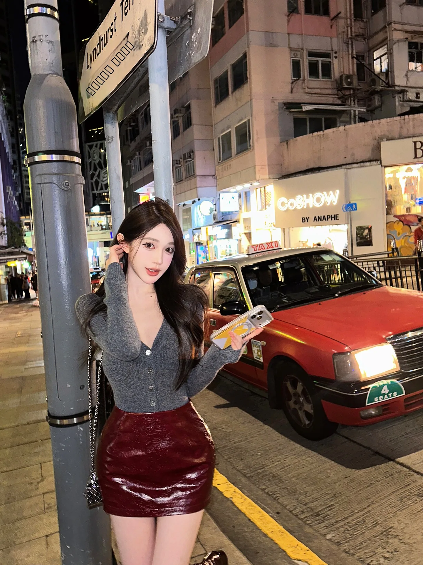 

Сексуальная облегающая юбка из искусственной кожи с эффектом сияния, с высокой талией, для женщин, модель Chill er Lilyan Miss