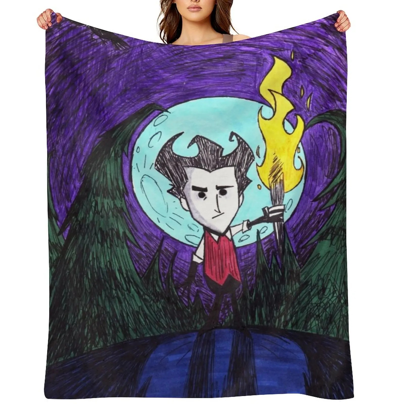 

Don't Starve Throw Blanket Bed linens Heavy Hairys bed plaid Blankets