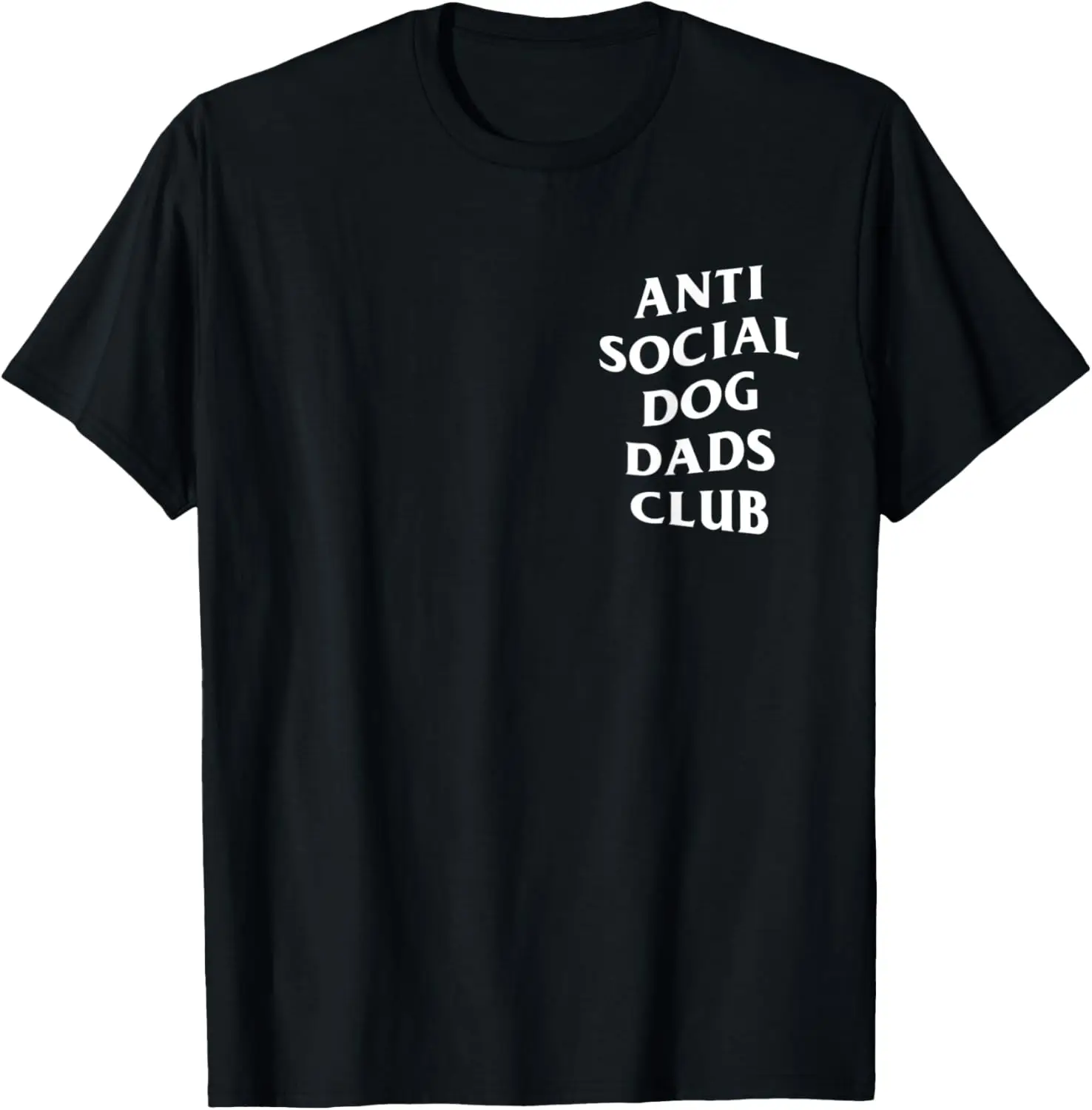 Mens Anti social dog dads club, funny introvert father dog lover T-Shirt