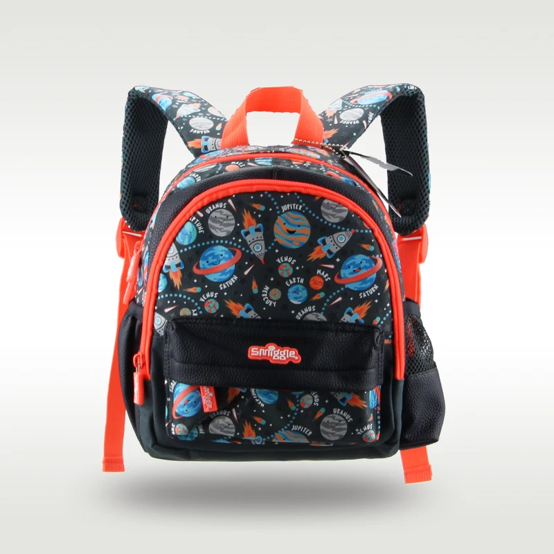 

Australian original Smiggle hot-selling children's schoolbag boy black planet schoolbag kindergarten backpack 2-4 years old