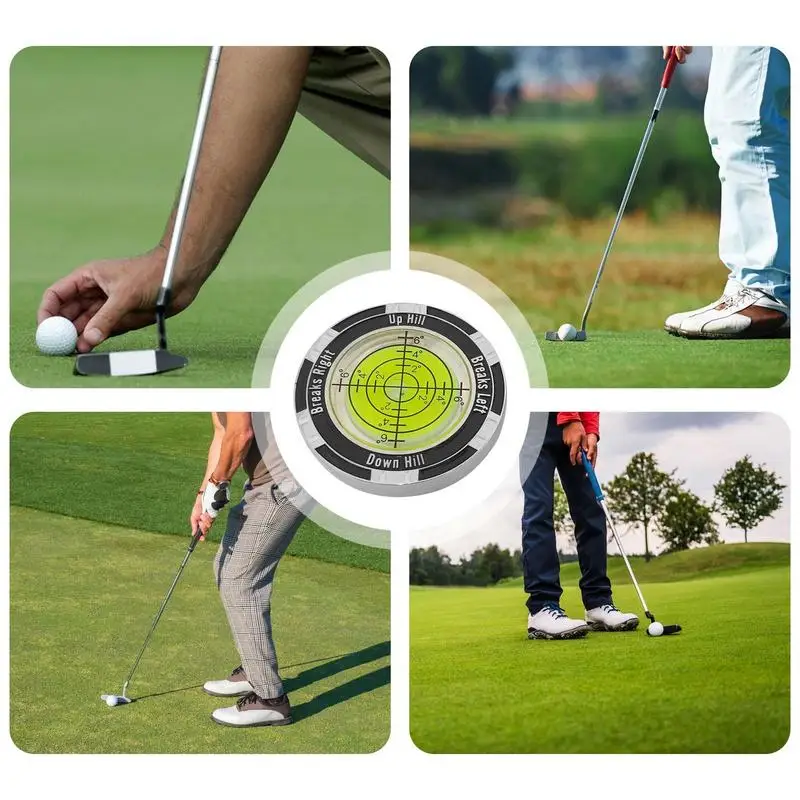 1PCS Protable Golf Putting Tool For Golfer Golf Ball Marker High Precision Level Measuring Tool Golf Accessories for Men Women