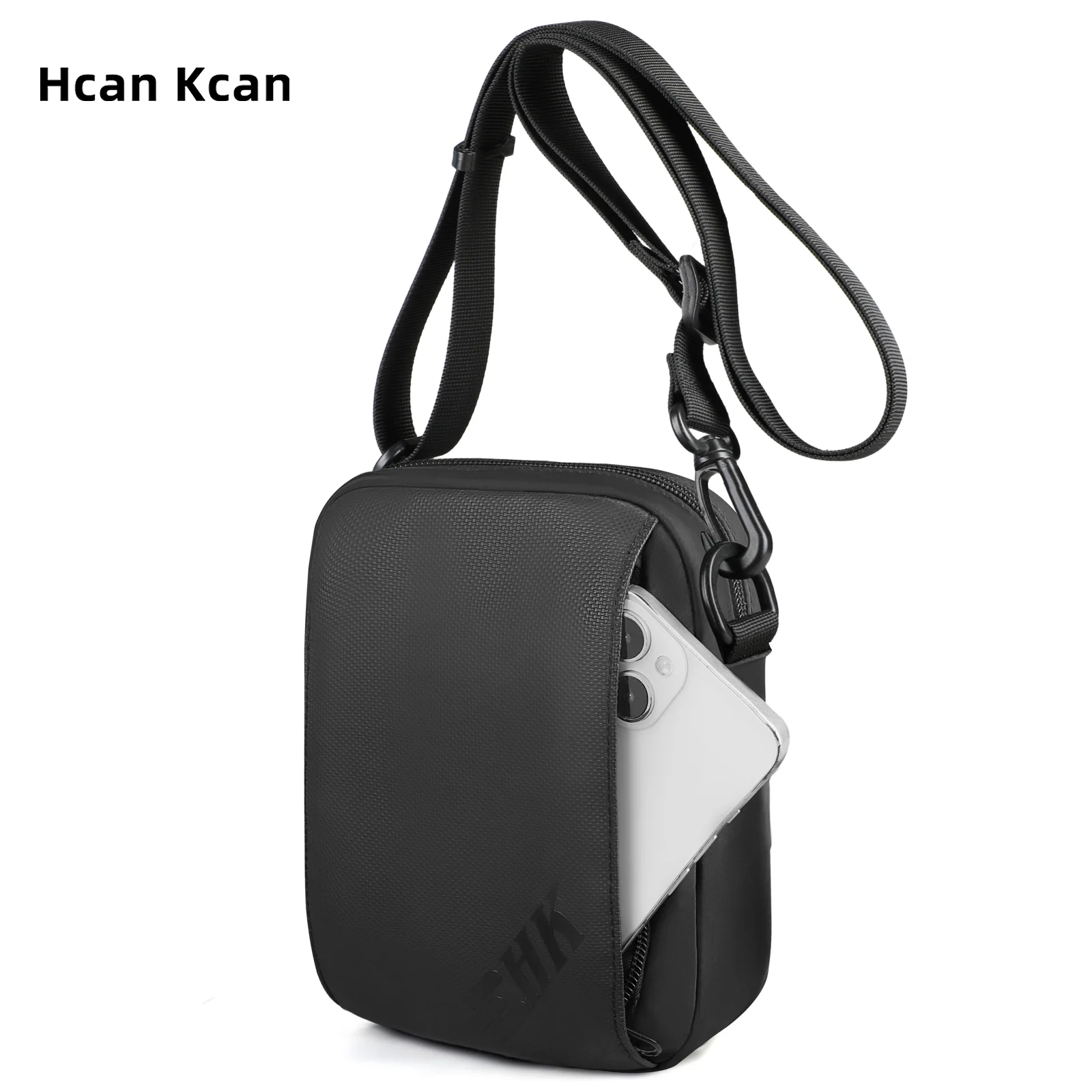 

HcanKcan Casual Shoulder Bag Waterproof Men's Crossbody Bag Multi-pocket Small Messenge Bag Leisure Daily Chest Pack Phone Pouch