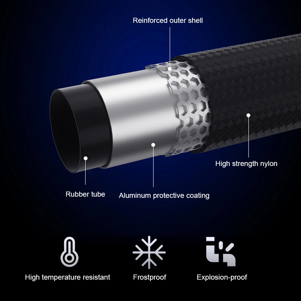 ضاغط هواء للسيارة 120 وات منفاخ إطارات كهربائي مع ضوء LED مضخة هواء للسيارة ذات ضغط عالي شاشة LCD ضاغط هواء محمول للسيارة #4