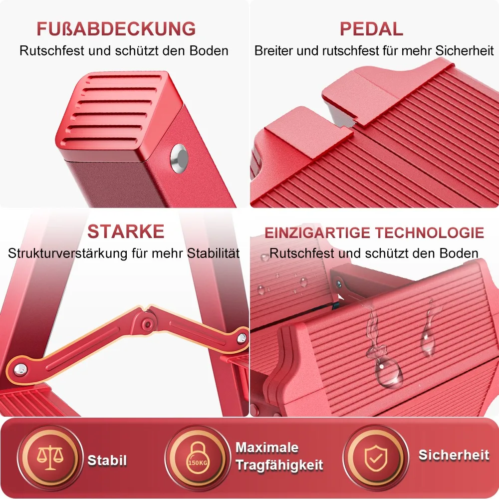 Ladnamy-escaleras plegables para el hogar, escaleras telescópicas, escaleras gruesas, taburetes altos, escalera de escalada multifunción móvil para interiores