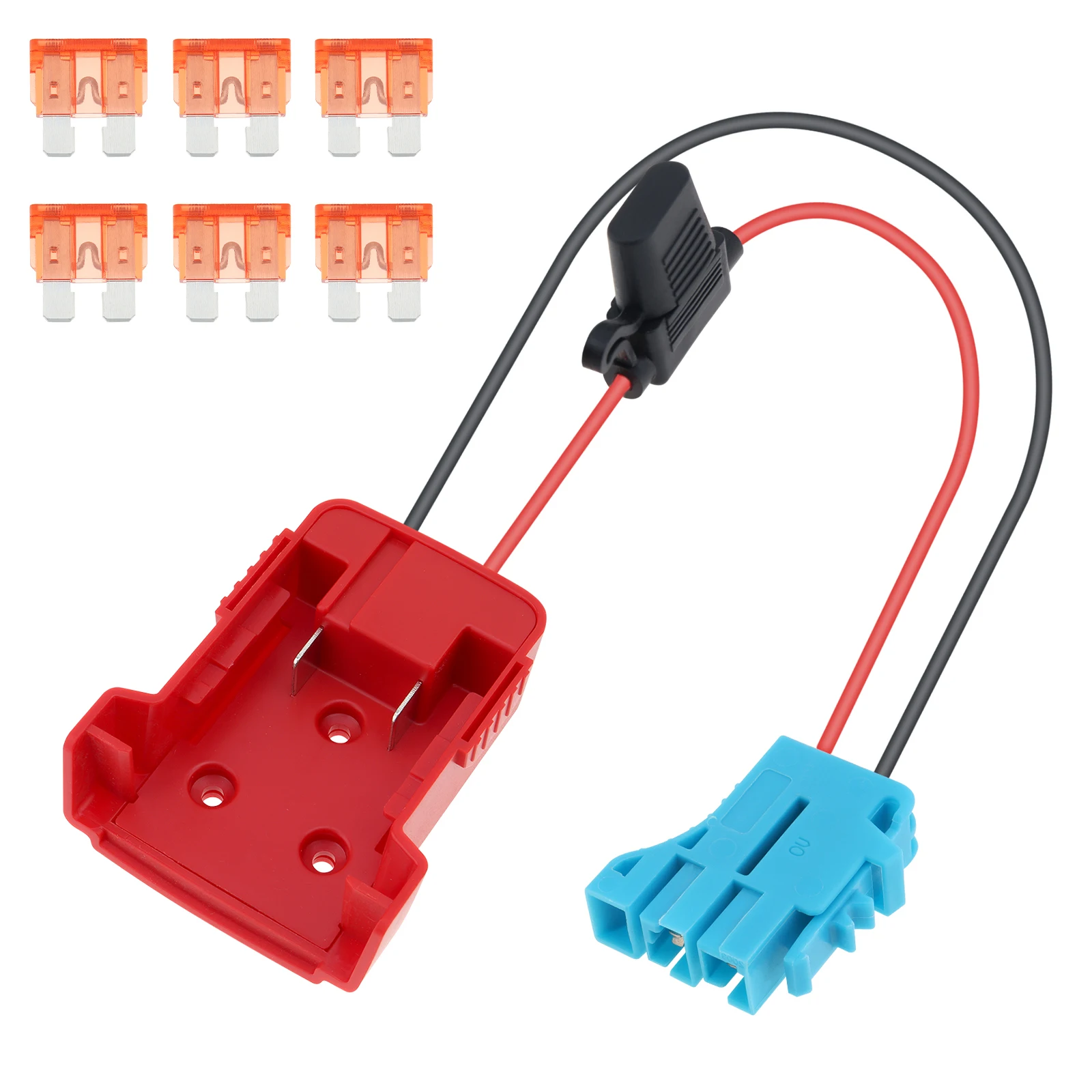 

Power Wheels Adapter Battery Conversion Kit Fit for Milwaukee M18 Battery / Kids Ride On Toy with Wire Harness Connector Kit