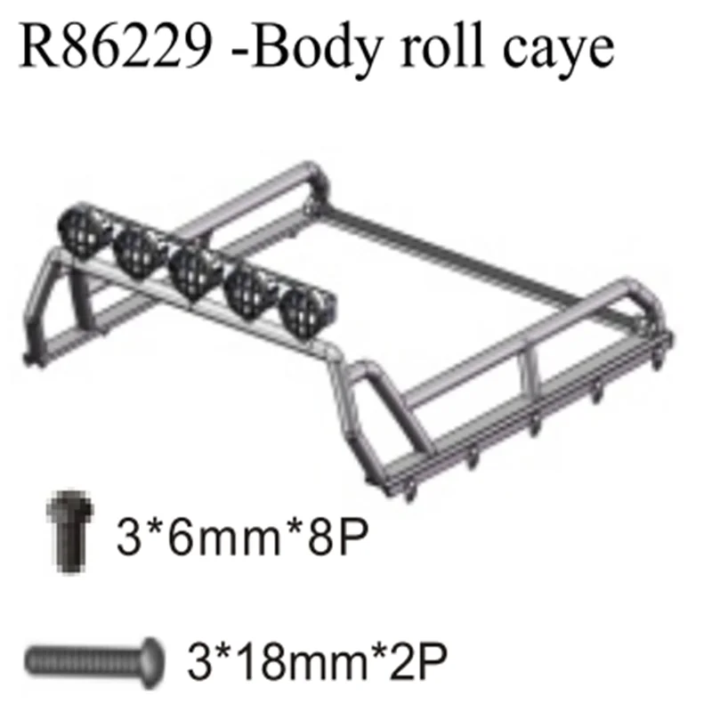 Hsp RGT RC Spare Parts R86229 Roll cage (guard rail) For 1/10 4wd Scale Crawler Ex86110 Pioneer Car Toy