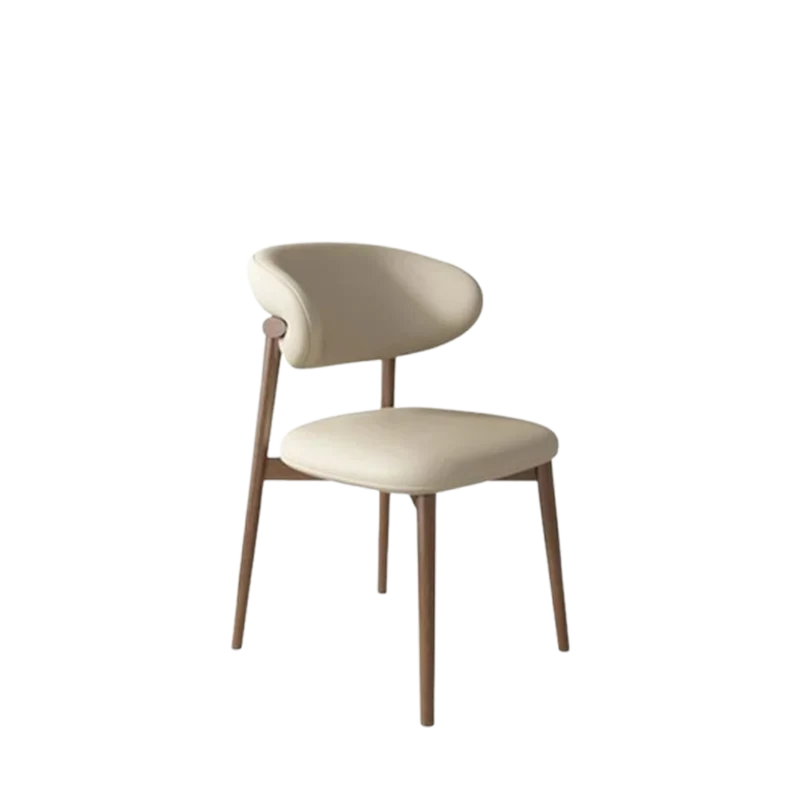 Nordic Modern Minimalist Solid Wood Dining Chairs Home Chairs Book Tables And Chairs, Light Luxury Designer Backrest Chairs Home image 6
