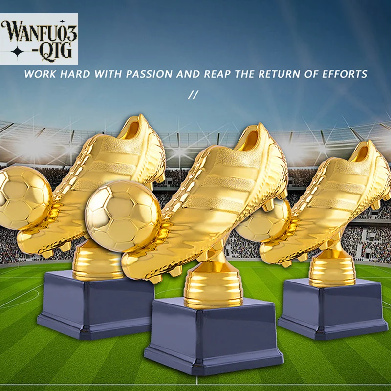 

European Golden Shoe Football Soccer Award Trophy Best Shooter Shoe Boot Fans Souvenir Cup Gift Crafts