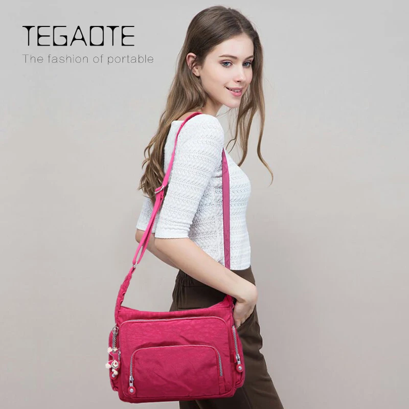 TEGAOTE Messenger Bags Women Crossbody Shoulder Bag Lady Bolsa Feminina Mujer Large Solid Beach Travel Bag Female Zipper 2021