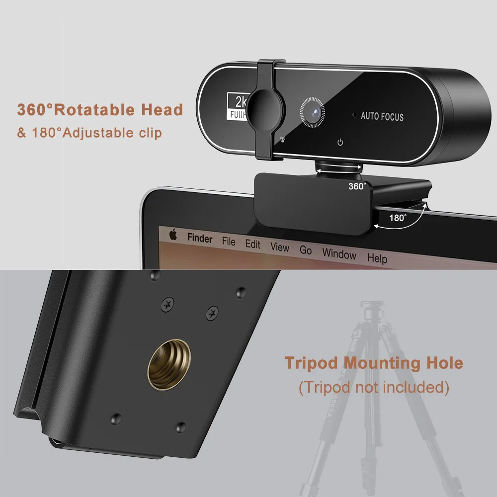 4K Camera Computer 2K 1080 Hd Camera Built In Microphone Network Camera Web Video Camera For Online Class Meeting Live Broadcast