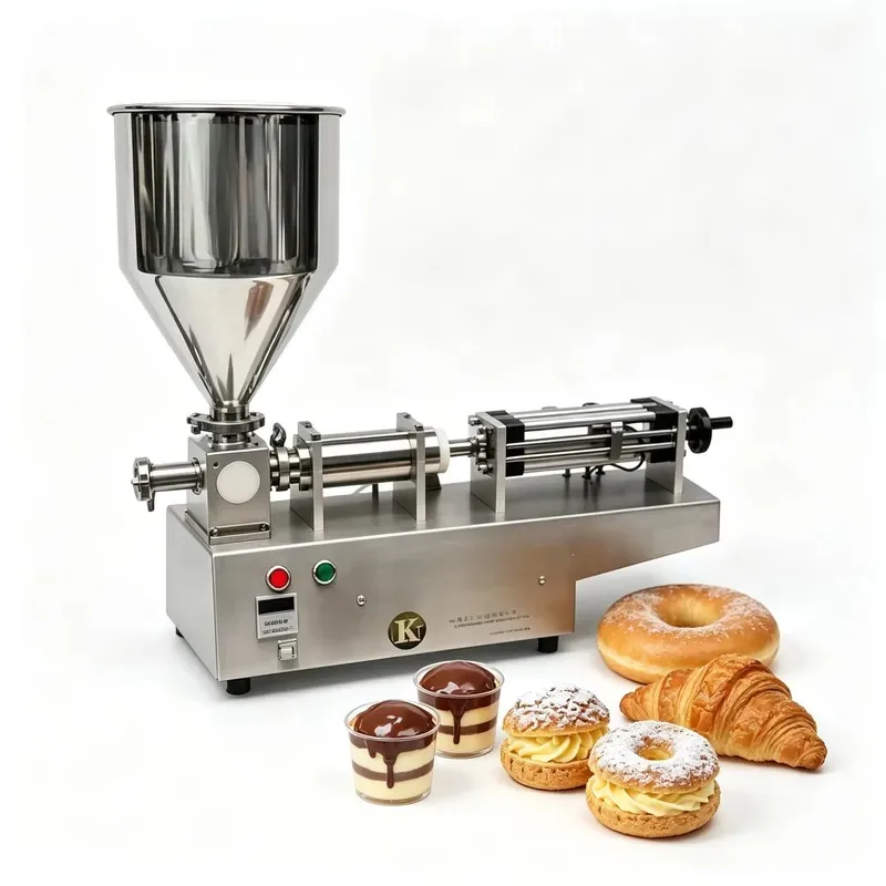 Single Semi Automatic High-Accuracy Multifunctional Piston Paste Filling Machine Electric Filler Peanut Butter Honey Jam