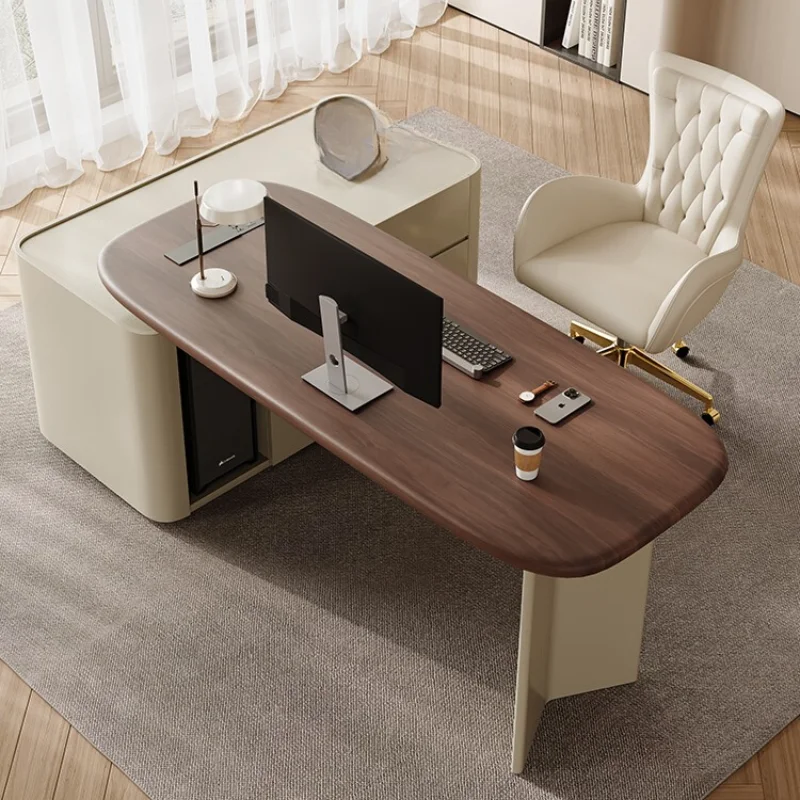 

Aesthetic Big Computer Desks Drawer Modern Height Reading Computer Desks Study Office Wooden Mesa De Escritorio Office Furniture