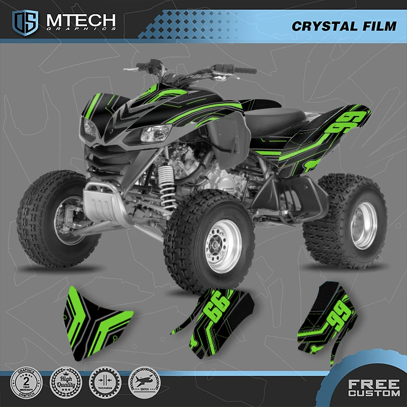 

DSMTECH Motorcycle Custom Graphics Decals Stickers Kits For Kawasaki KFX 700 003