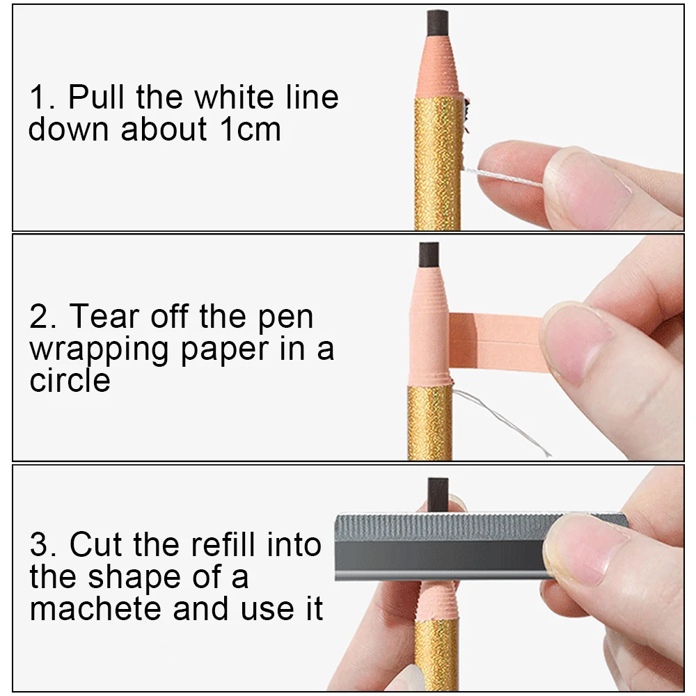 1PC Eyebrow Pencil Waterproof Eyebrow Tattoo Tint Enhancers Long Lasting Cosmetics Professional Makeup Brow Lift Eye Brow Pen