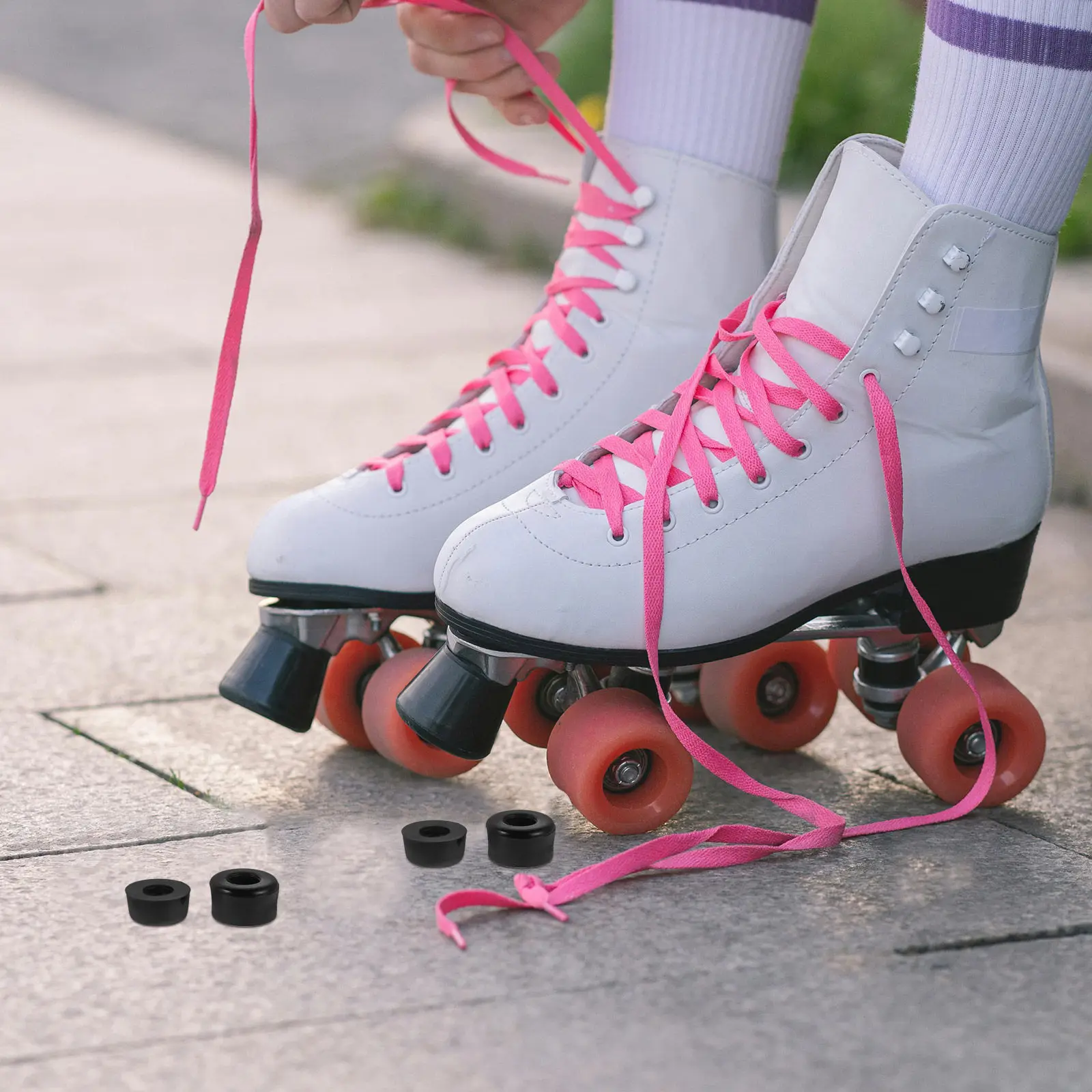 

10Pcs Skateboard Bushings Shockproof Cushions Shock Absorbing Skateboard Truck Replacement Longboard Roller Skate Accessories