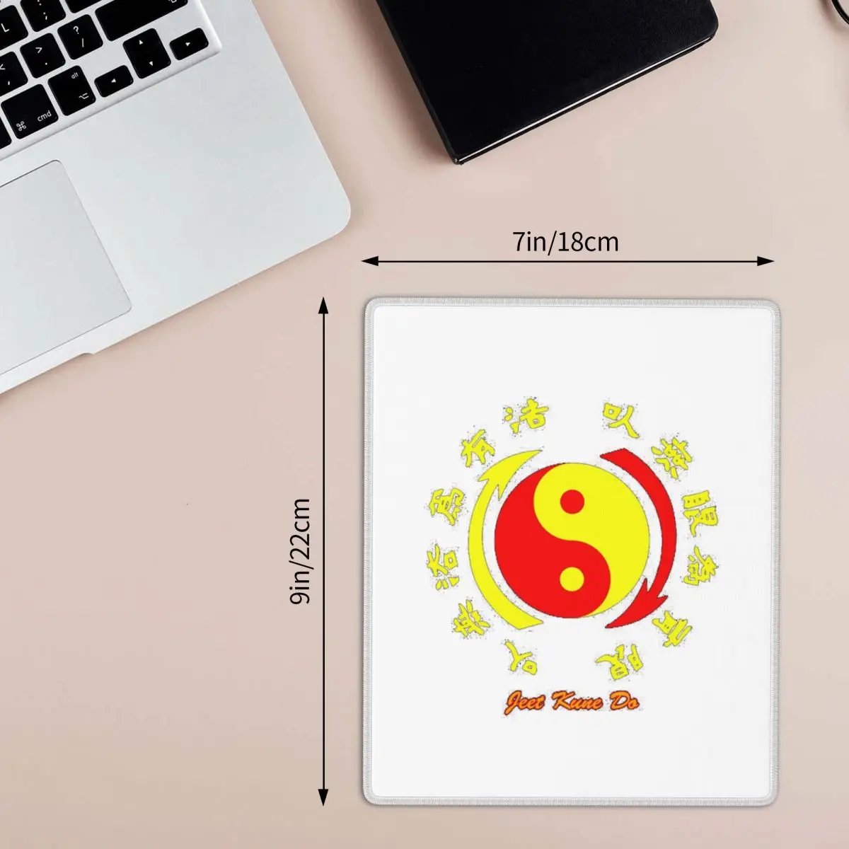 Jeet Kune Do Martial Art Academy7x9 in 22x18 cm Mouse Pad Computer Keyboard Mouse Mat Gaming PC Laptop Desk Mat