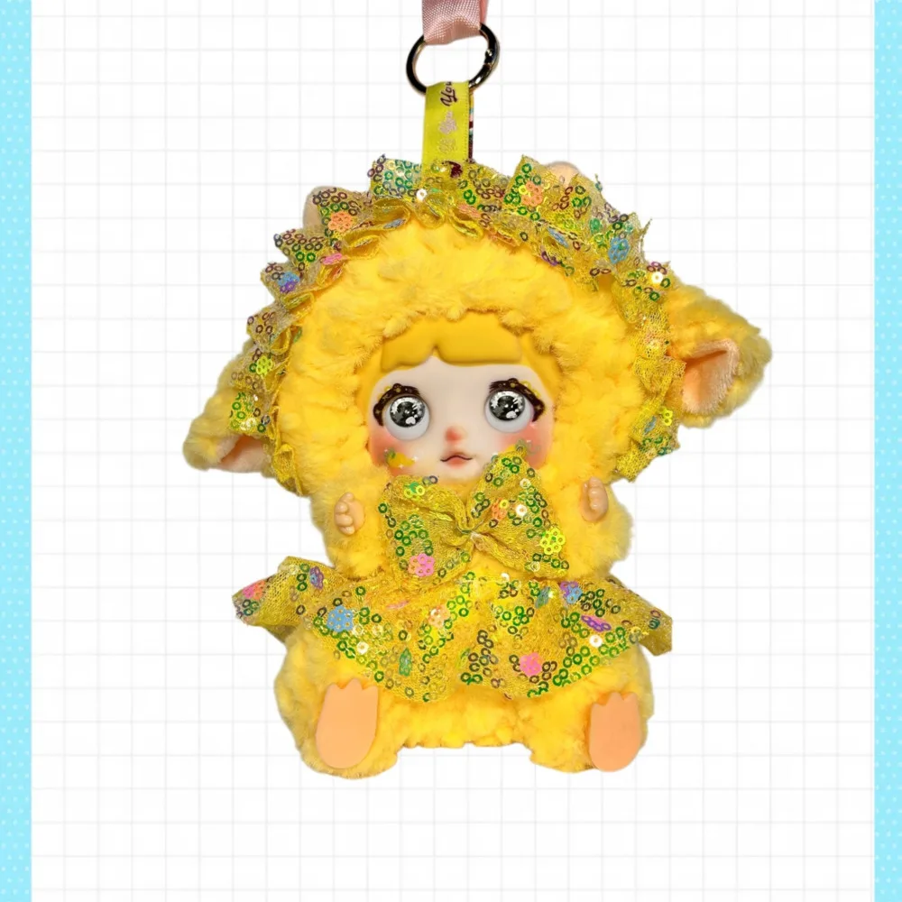 Cute Plush Fairy Keychain Lace Vinyl Doll Backpack Pendant for Children Outdoor Gift Sweet Lace Vinyl Doll Keychain