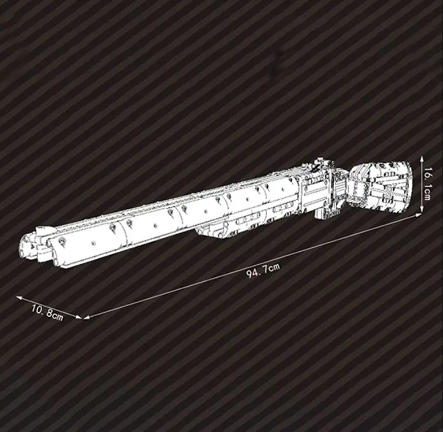 Mould King 14016 Double-barreled Shotgun Building Block Model WW2 Weapons Series Rifle Can Shoot Toys Children\'s Holiday Gift
