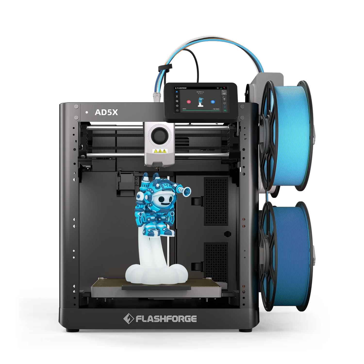AD5X 4-Color FDM 3D Printer PLA 600mm/s Max Speed Automatic Leveling 300 High Temp Multi-Color Printing