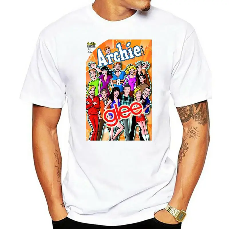 Book Cover Men Meets Glee Cast Humorous Tee Shirt New Archie Comics T-Shirt Size S-2Xl