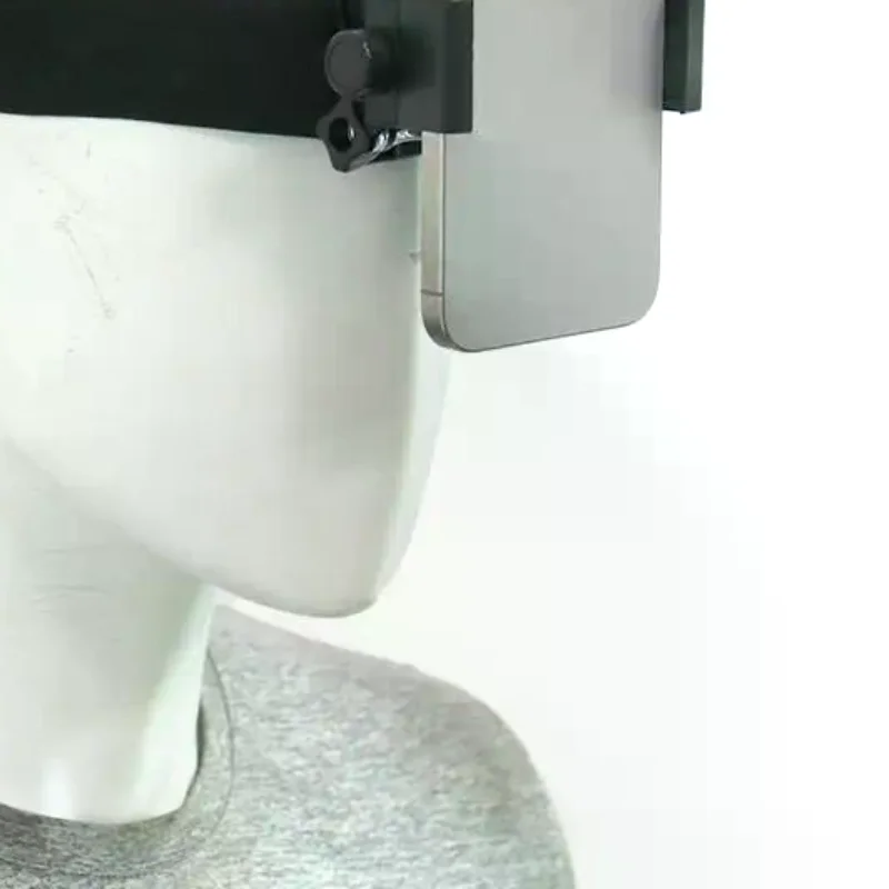 Head Mounted Smartphone Bracket 360 Rotatable First Person View Holder for Outdoor Live Streaming Travel Vlogging