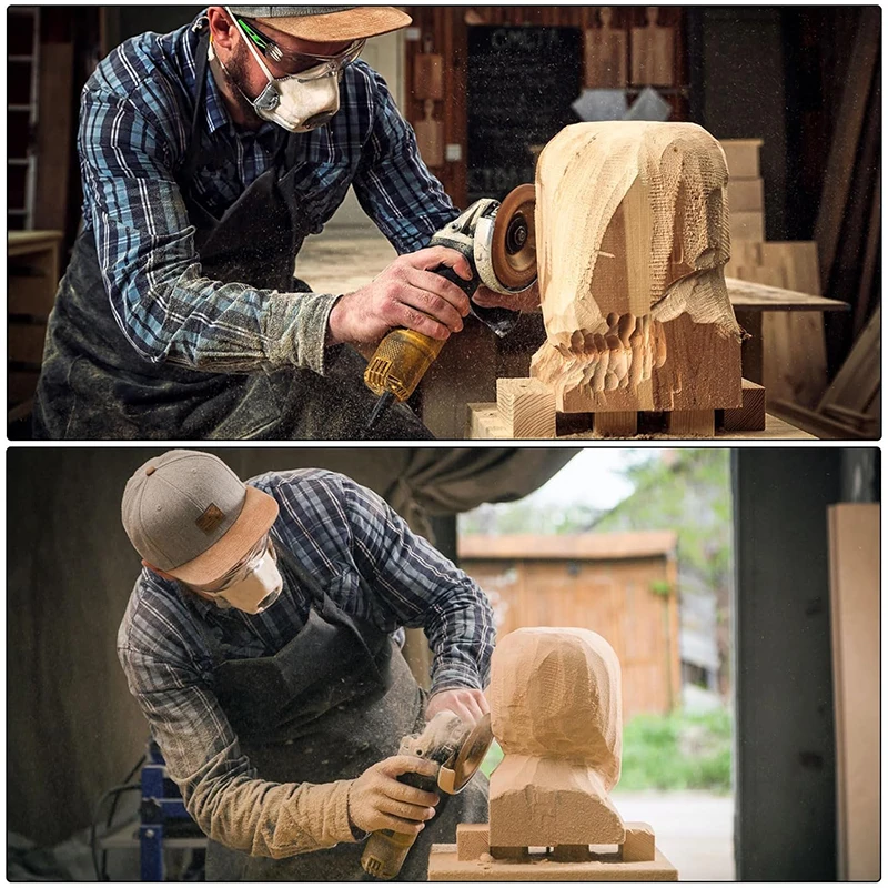 Disco de tallado de madera para amoladora angular, disco de lijado de muela moldeadora de madera, accesorio de amoladora angular para carpintería