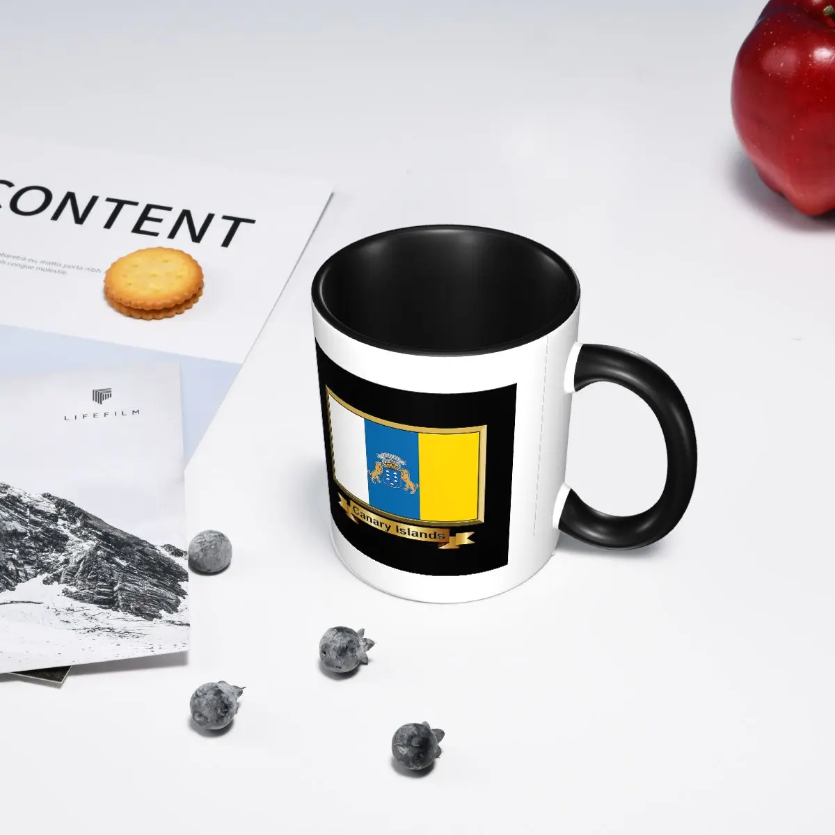 اسبانيا العلم جزر الكناري المحيط القدح مضحك أكواب القهوة السيراميك أكواب الشاي كوب حليب درينكوير هدايا للمرأة رجل #6
