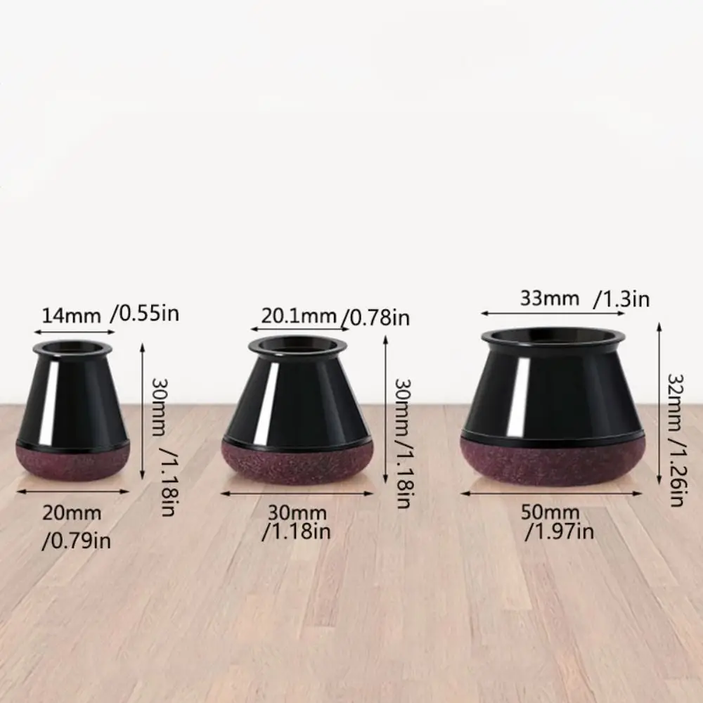 Wrapped Felt Bottom Chair Caps Cover Floor Protectors Reduce Noise Chair Leg Cover Silicone Thickened Chair Leg Floor Protector